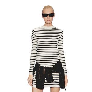 MNG by Mango Striped Sweater Dress Sz M